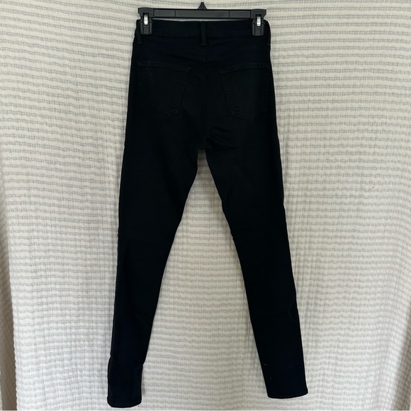 J Brand 620 Mid Rise Super Skinny Seriously Black Denim - Picture 3 of 10